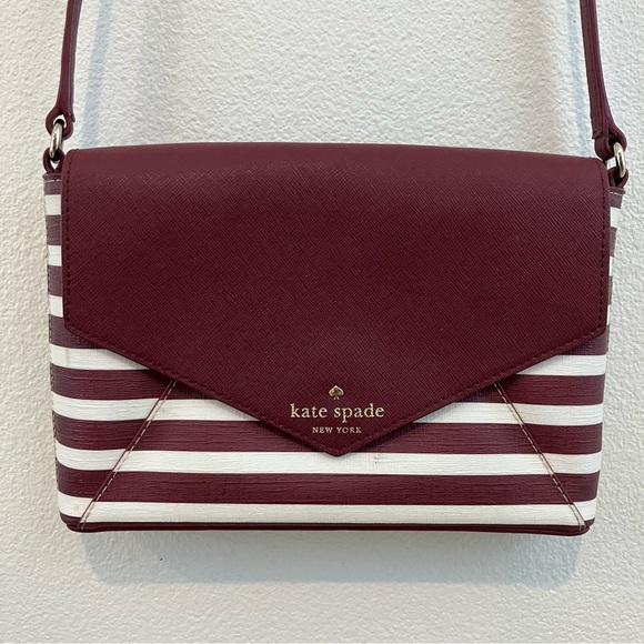 Kate Spade | Fairmount Striped Leather Crossbody Bag - Picture 5 of 15